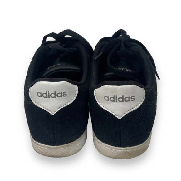 Adidas Classic Black Suede Trainer Sneaker White Stripes White Sidewall Athletic - Picture 7 of 10